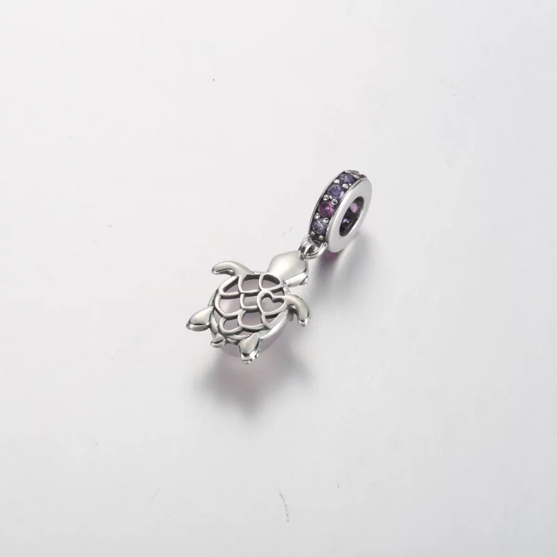 (afbeelding voor) Pandora Murano Glas Roze Zeeschildpad Hangende Charm - 798939C02 - Bekijken 3