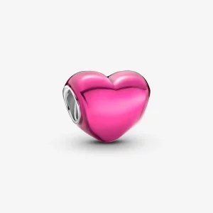 (afbeelding voor) Pandora Metallic Roze Hart Charm - 799291C03