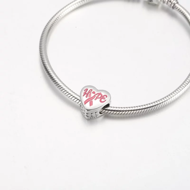 (afbeelding voor) Pandora Hope Pink Ribbon Charm - ENG792015_28 - Bekijken 5