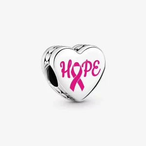 Pandora Hope Pink Ribbon Charm - ENG792015_28 (afbeelding voor) Pandora Hope Pink Ribbon Charm - ENG792015_28