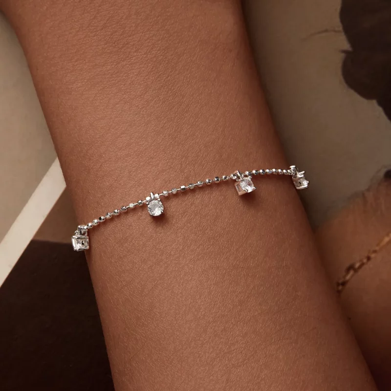 (afbeelding voor) PANDORA Stijl Fijne Fonkelende Zircon Armband - BSB156 - Bekijken 6