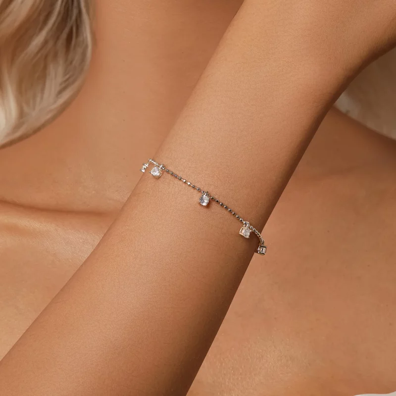 (afbeelding voor) PANDORA Stijl Fijne Fonkelende Zircon Armband - BSB156 - Bekijken 8
