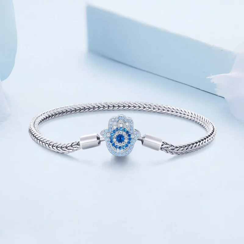 (afbeelding voor) PANDORA Stijl Fatima Beschermgodin Basis Ketting Armband - BSB159 - Bekijken 4