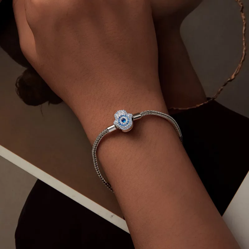 (afbeelding voor) PANDORA Stijl Fatima Beschermgodin Basis Ketting Armband - BSB159 - Bekijken 8