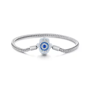 (afbeelding voor) PANDORA Stijl Fatima Beschermgodin Basis Ketting Armband - BSB159