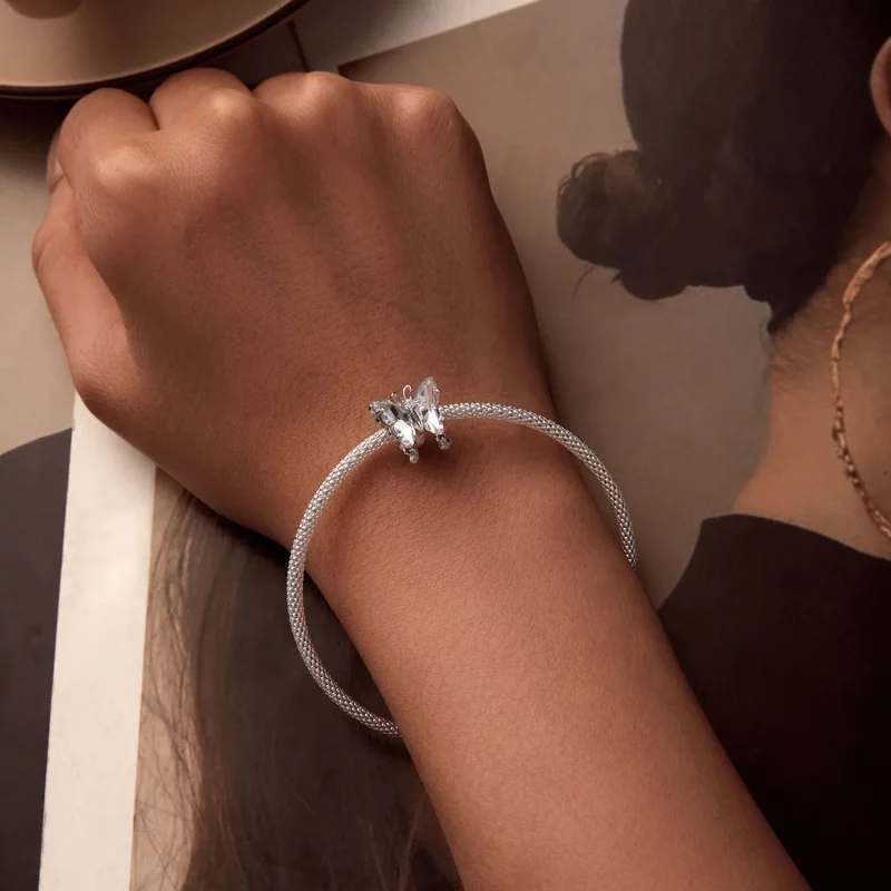 (afbeelding voor) PANDORA Stijl Sparkle Butterfly Charm - BSC965 - Bekijken 5