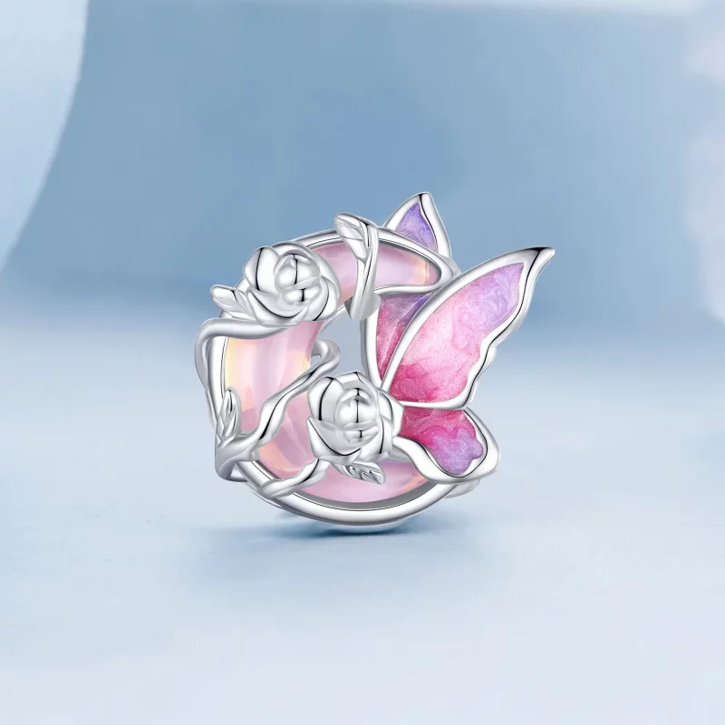 (afbeelding voor) PANDORA Stijl Neon Maanlicht Vlinder Charm - BSC968 - Bekijken 2