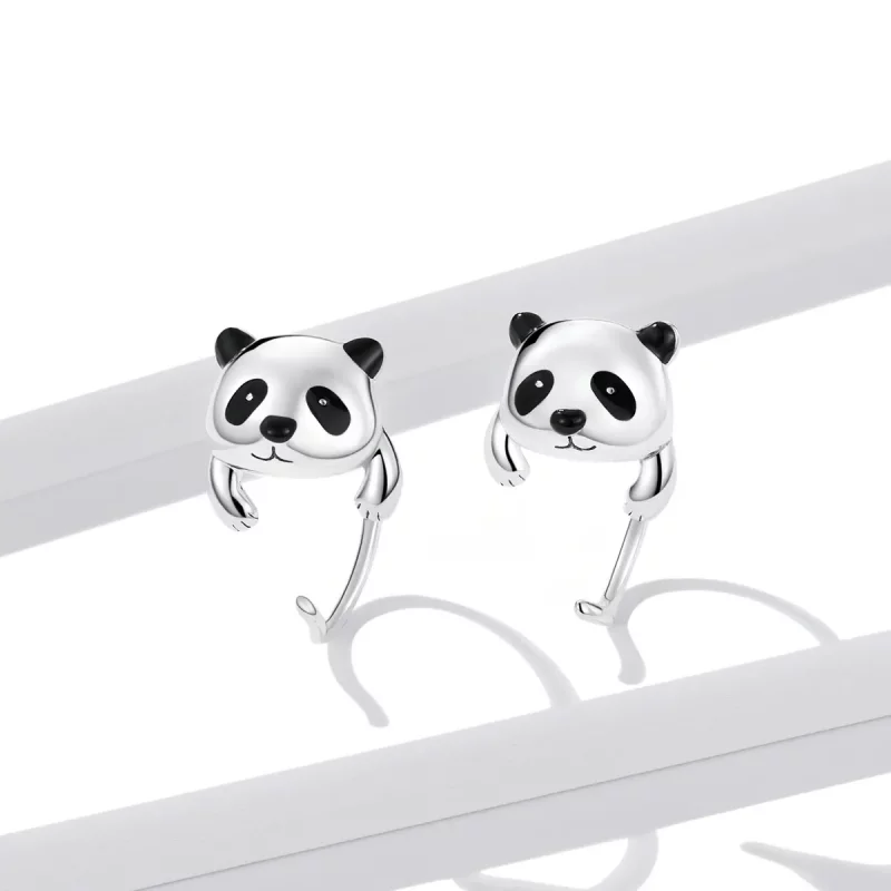 (afbeelding voor) PANDORA Stijl Mini Panda Oorbellen - BSE568 - Bekijken 3