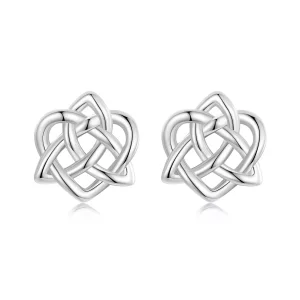 PANDORA Stijl Keltische Knoop Oorbellen - BSE958 (afbeelding voor) PANDORA Stijl Keltische Knoop Oorbellen - BSE958