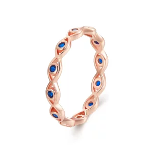 PANDORA Stijl Roze Goud Duivels Oog Ring - BSR212-C (afbeelding voor) PANDORA Stijl Roze Goud Duivels Oog Ring - BSR212-C