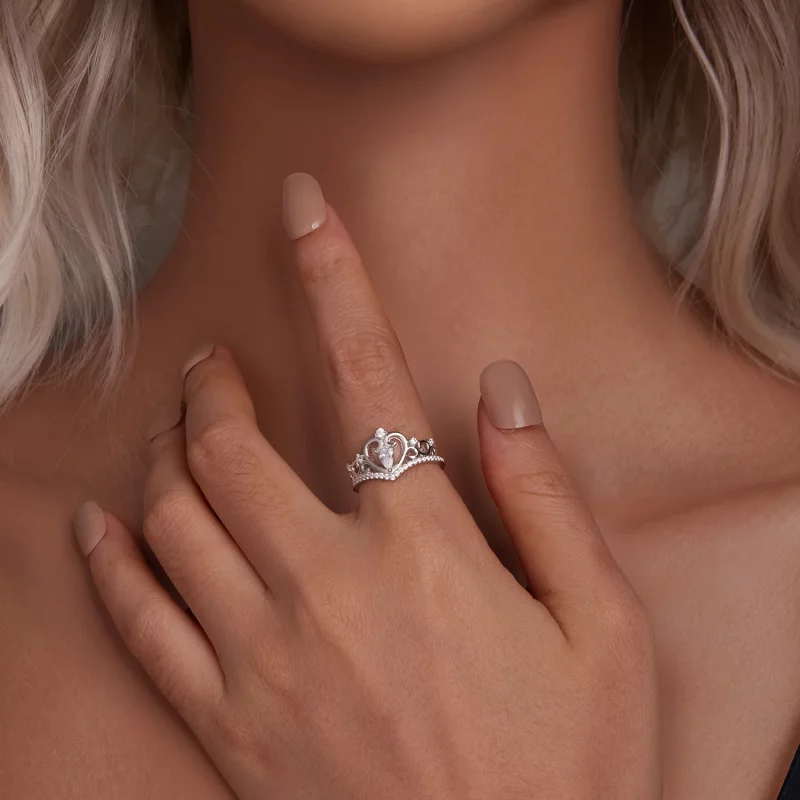 (afbeelding voor) PANDORA-stijl Kroonring - BSR511 - Bekijken 6