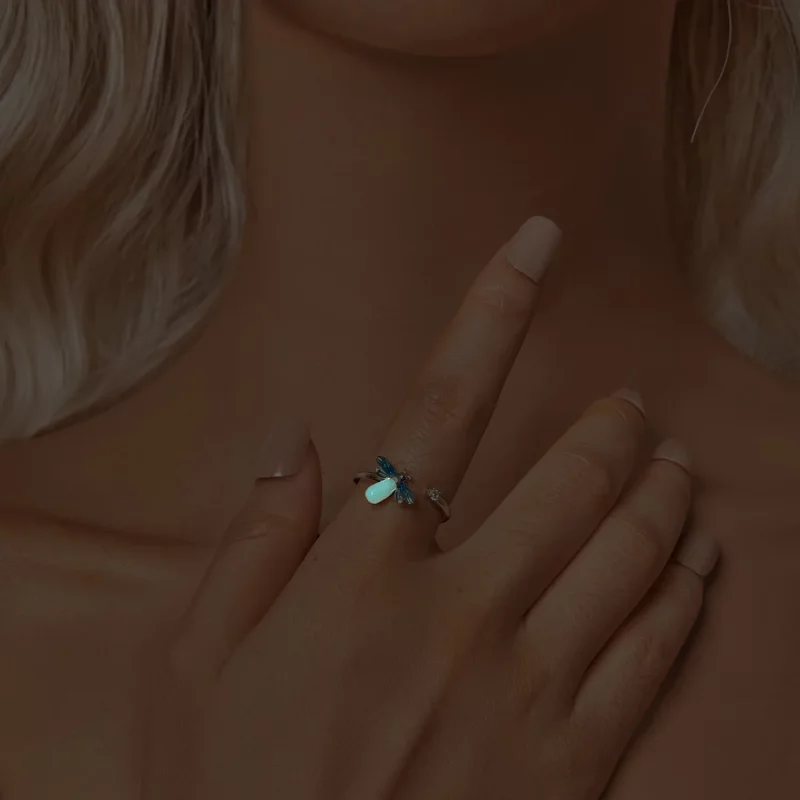 (afbeelding voor) PANDORA Stijl Glimworm Open Ring - BSR514-E - Bekijken 6