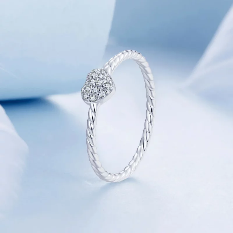 (afbeelding voor) PANDORA Stijl Schitterend Hart Ring - BSR516 - Bekijken 2