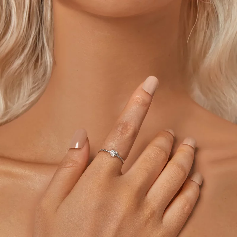 (afbeelding voor) PANDORA Stijl Schitterend Hart Ring - BSR516 - Bekijken 5