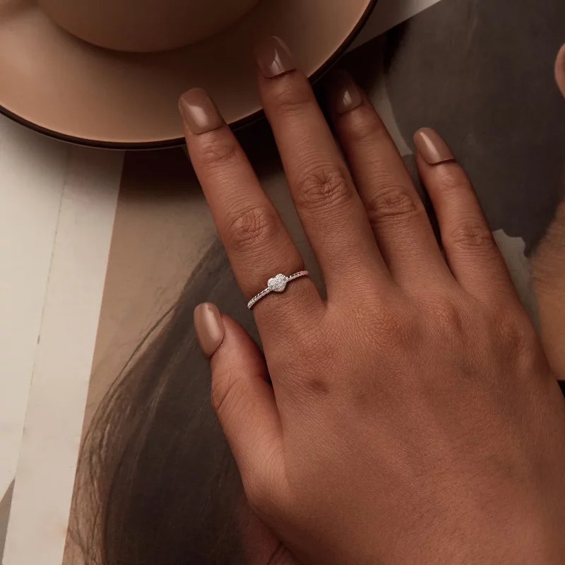 (afbeelding voor) PANDORA Stijl Schitterend Hart Ring - BSR516 - Bekijken 6