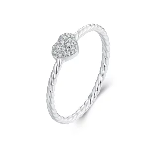 PANDORA Stijl Schitterend Hart Ring - BSR516 (afbeelding voor) PANDORA Stijl Schitterend Hart Ring - BSR516