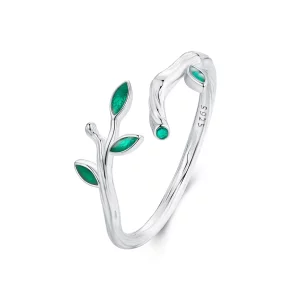 PANDORA Stijl Blad Open Ring - BSR517-E (afbeelding voor) PANDORA Stijl Blad Open Ring - BSR517-E