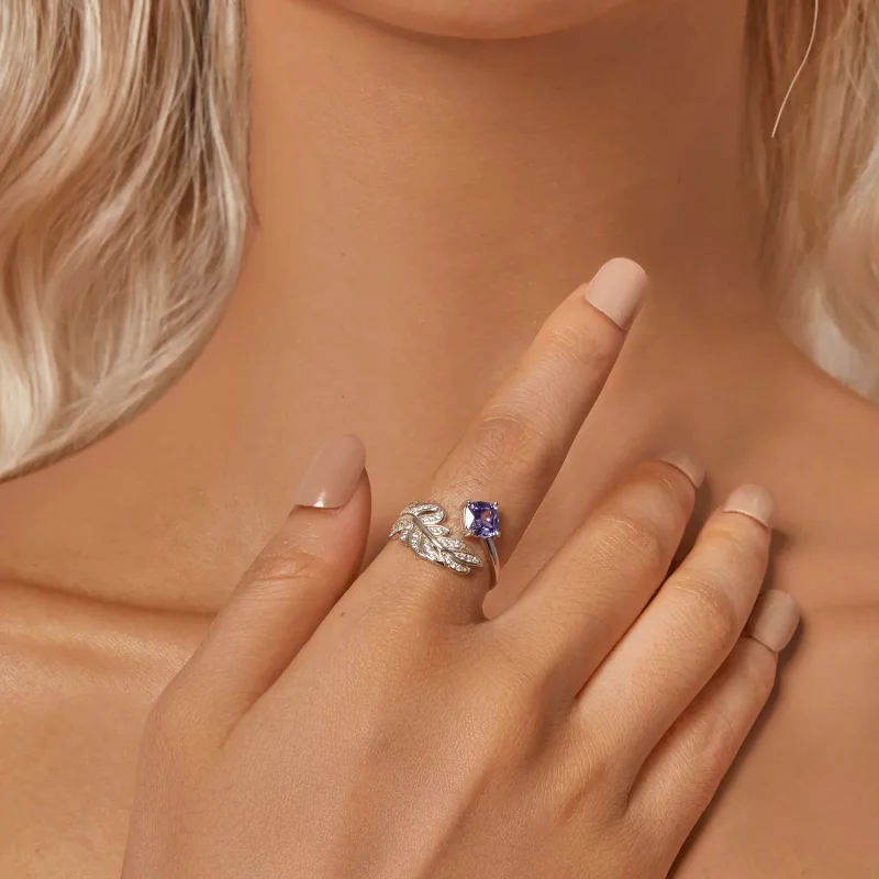 (afbeelding voor) PANDORA Stijl Veren Open Ring - BSR518-E - Bekijken 6