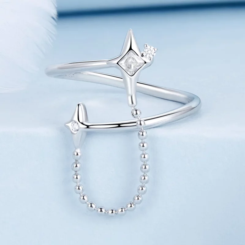 (afbeelding voor) PANDORA Stijl Starlight Open Ring - BSR519-E - Bekijken 3