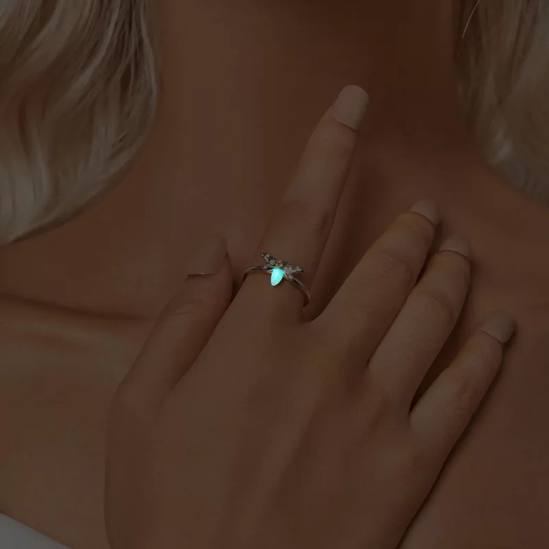 (afbeelding voor) PANDORA Style Bee Luminous Open Ring - BSR521-E - Bekijken 7