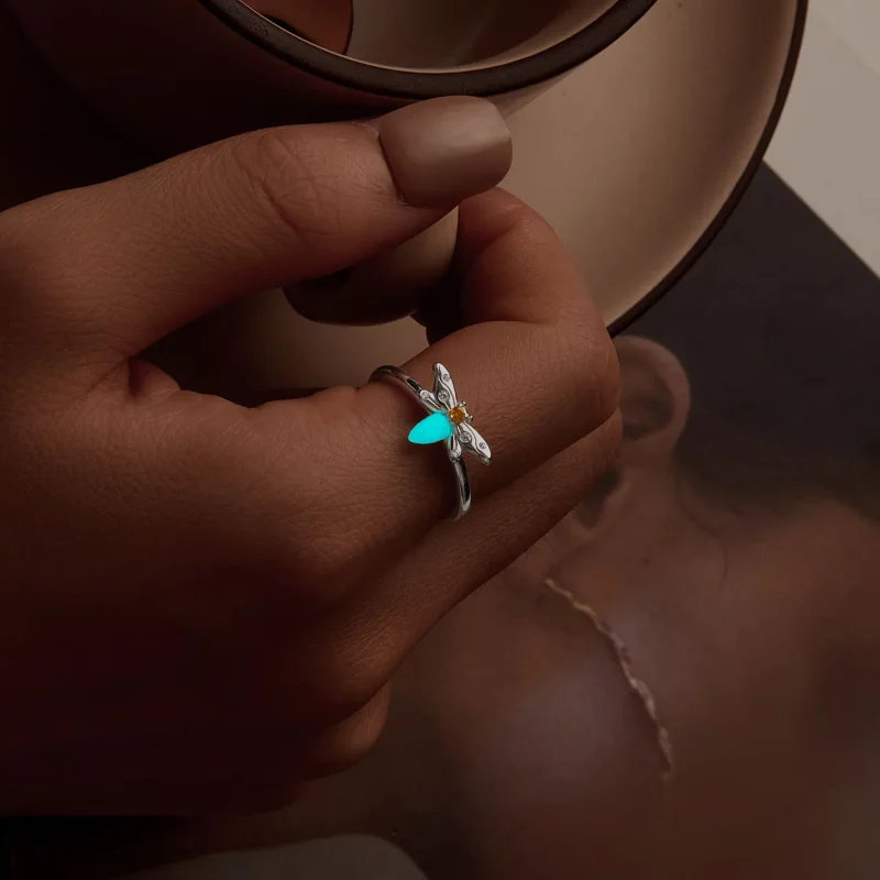 (afbeelding voor) PANDORA Style Bee Luminous Open Ring - BSR521-E - Bekijken 9