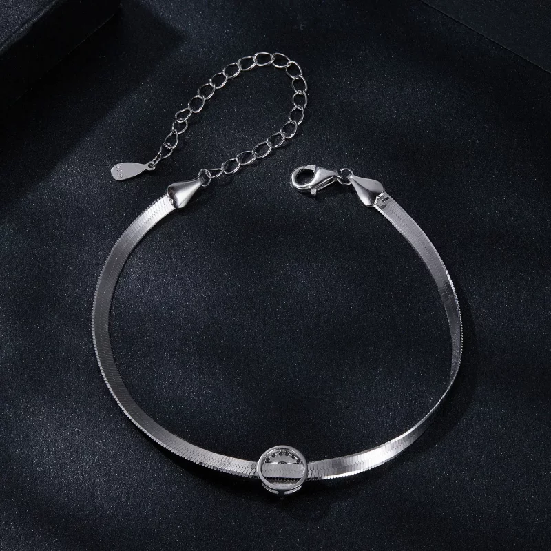 (afbeelding voor) PANDORA Stijl 0.5Ct Moissaniet Slangenbot Armband (Eén Certificaat) - MSB011 - Bekijken 4