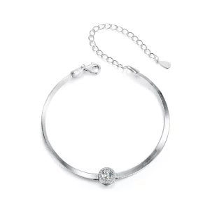 (afbeelding voor) PANDORA Stijl 0.5Ct Moissaniet Slangenbot Armband (Eén Certificaat) - MSB011