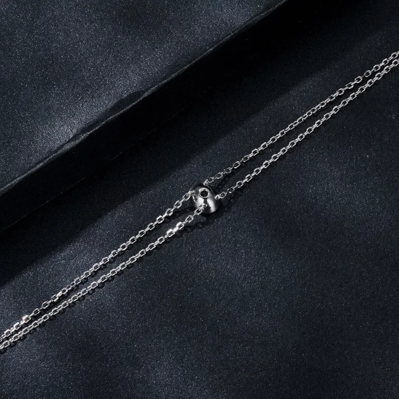 (afbeelding voor) PANDORA Stijl 1Kt Dubbellaagse Moissanite Armband (Eén Certificaat) - MSB012 - Bekijken 4