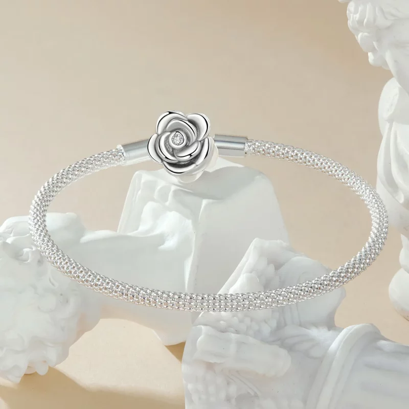 (afbeelding voor) PANDORA Stijl Rozenbasis Ketting Armband - SCB266 - Bekijken 3