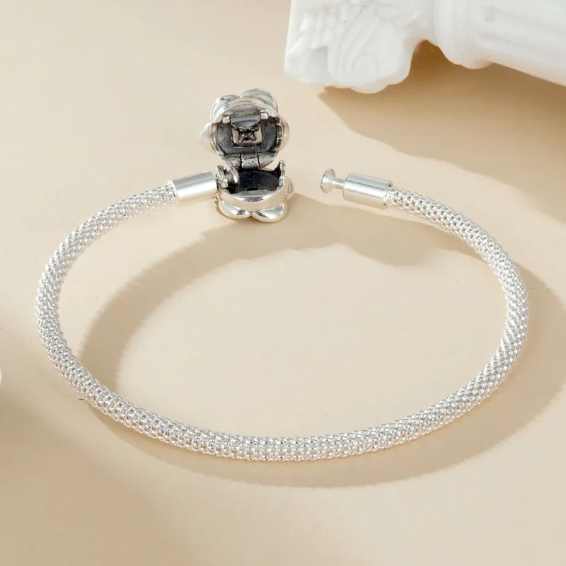 (afbeelding voor) PANDORA Stijl Rozenbasis Ketting Armband - SCB266 - Bekijken 4