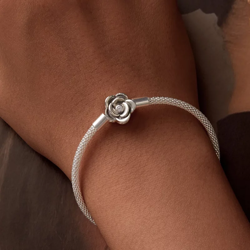 (afbeelding voor) PANDORA Stijl Rozenbasis Ketting Armband - SCB266 - Bekijken 6