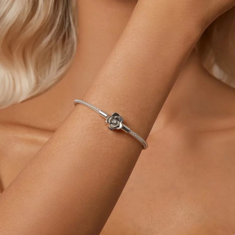 (afbeelding voor) PANDORA Stijl Rozenbasis Ketting Armband - SCB266 - Bekijken 8
