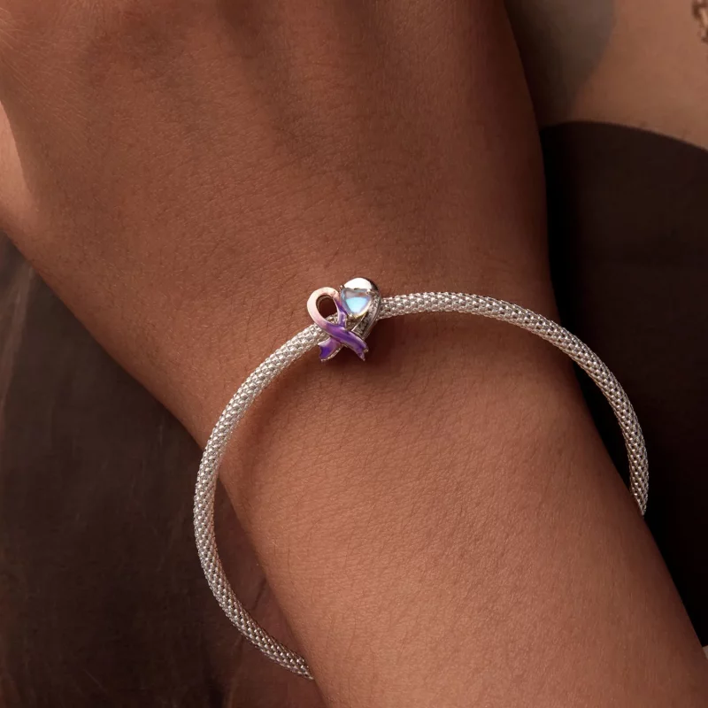 (afbeelding voor) PANDORA Stijl Roze Lint Charm - SCC2685 - Bekijken 7