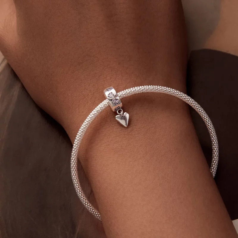 (afbeelding voor) PANDORA Stijl Slim Hart Siliconen Gesp Charme - SCC2694 - Bekijken 7