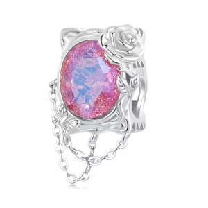 PANDORA Stijl Verwelkte Olieverfschilderij Roos Charm - SCC2698 (afbeelding voor) PANDORA Stijl Verwelkte Olieverfschilderij Roos Charm - SCC2698