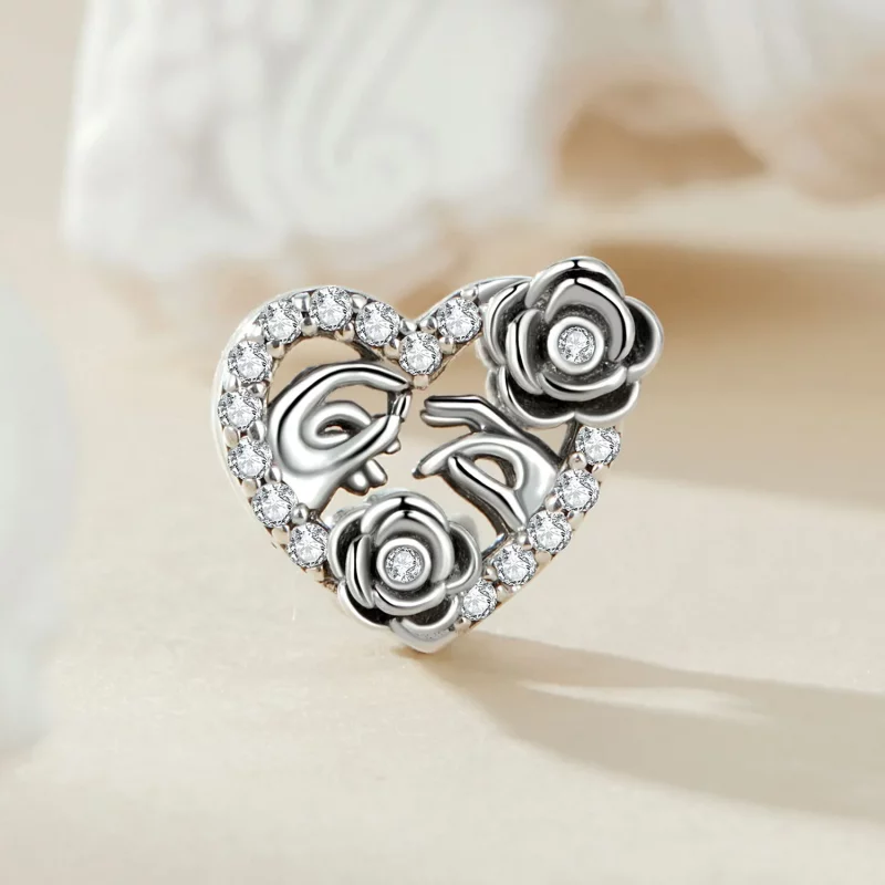 (afbeelding voor) PANDORA Stijl Romantisch Huwelijksaanzoek Herdenkings Charm - SCC2702 - Bekijken 2
