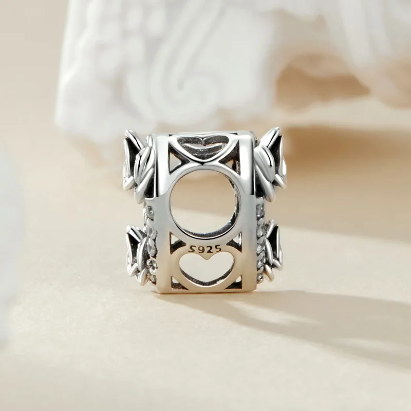 (afbeelding voor) PANDORA Stijl Romantisch Huwelijksaanzoek Herdenkings Charm - SCC2702 - Bekijken 3