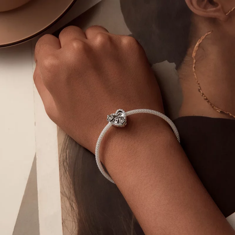 (afbeelding voor) PANDORA Stijl Romantisch Huwelijksaanzoek Herdenkings Charm - SCC2702 - Bekijken 6