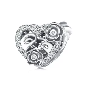 PANDORA Stijl Romantisch Huwelijksaanzoek Herdenkings Charm - SCC2702 (afbeelding voor) PANDORA Stijl Romantisch Huwelijksaanzoek Herdenkings Charm - SCC2702