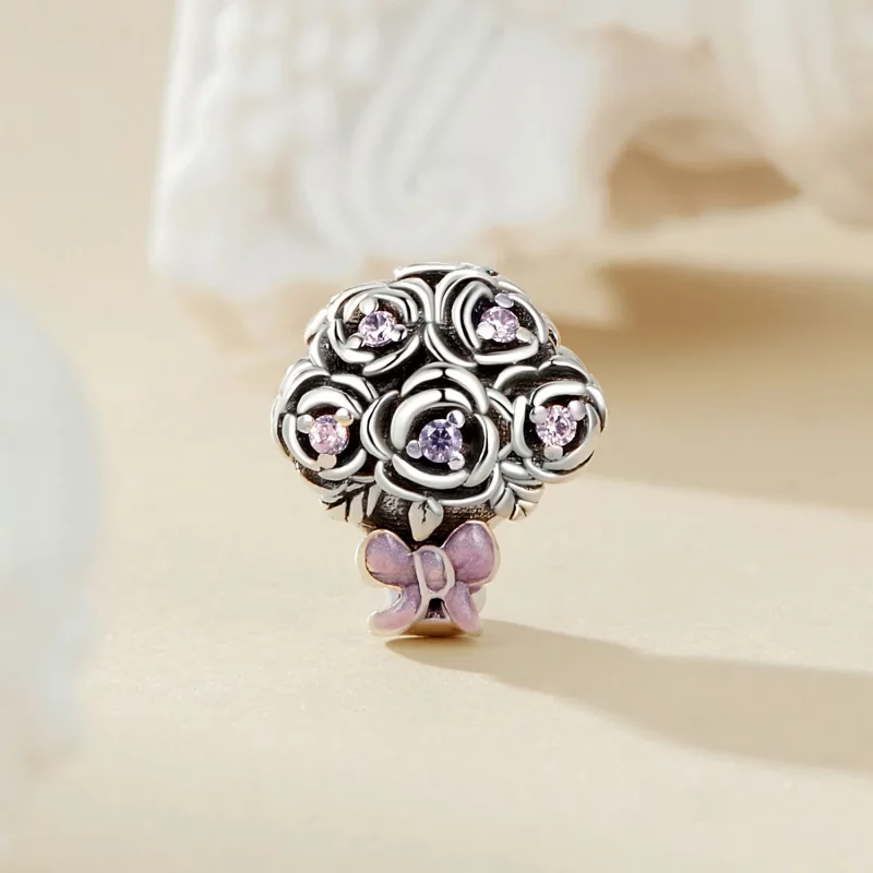 (afbeelding voor) PANDORA Stijl Rozenboeket Charm - SCC2704 - Bekijken 2