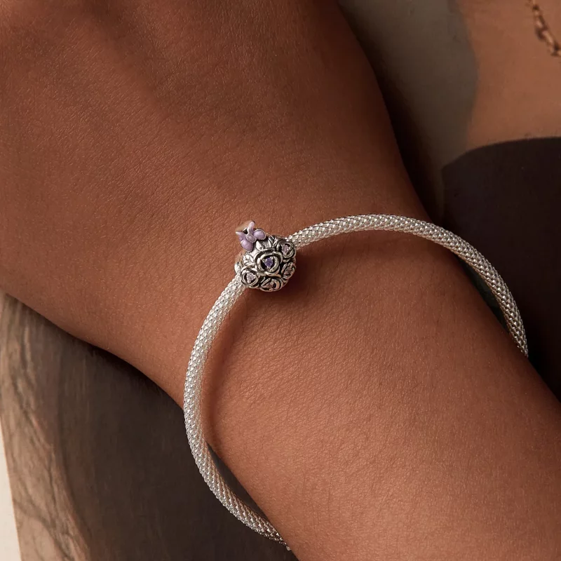 (afbeelding voor) PANDORA Stijl Rozenboeket Charm - SCC2704 - Bekijken 7