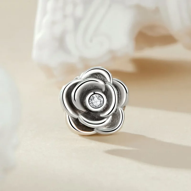 (afbeelding voor) PANDORA Stijl Roos Drie-Dimensionaal Charm - SCC2705 - Bekijken 2