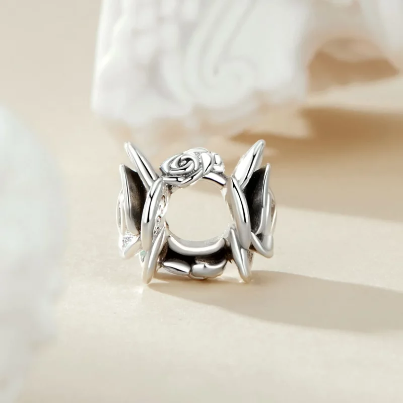 (afbeelding voor) PANDORA Stijl Roos Drie-Dimensionaal Charm - SCC2705 - Bekijken 3