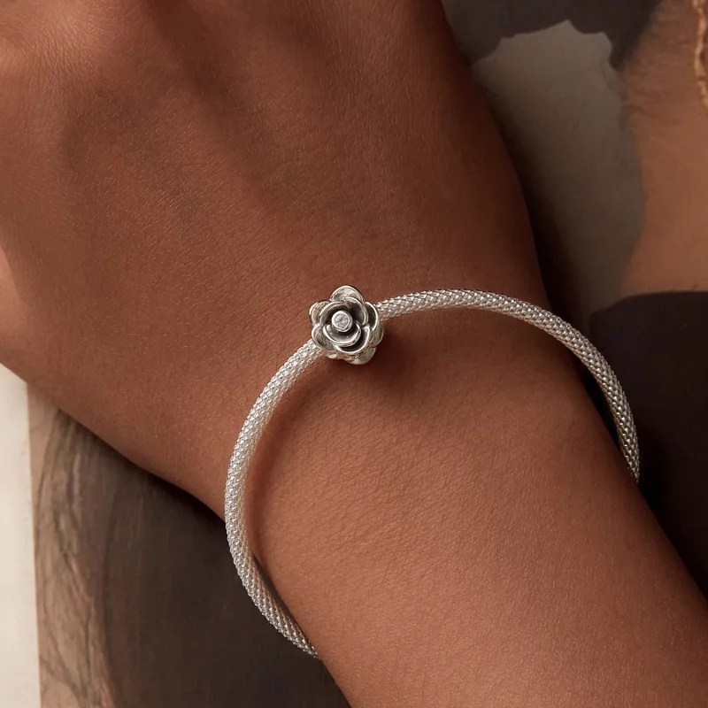 (afbeelding voor) PANDORA Stijl Roos Drie-Dimensionaal Charm - SCC2705 - Bekijken 7