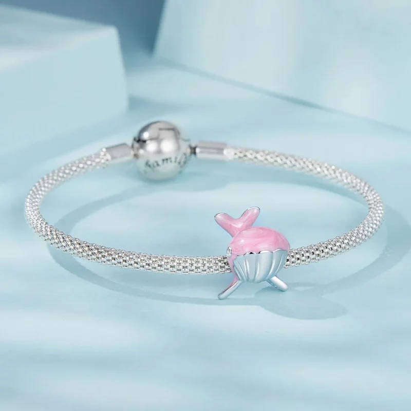 (afbeelding voor) PANDORA Stijl Roze Walvis Charm - SCC2707 - Bekijken 5