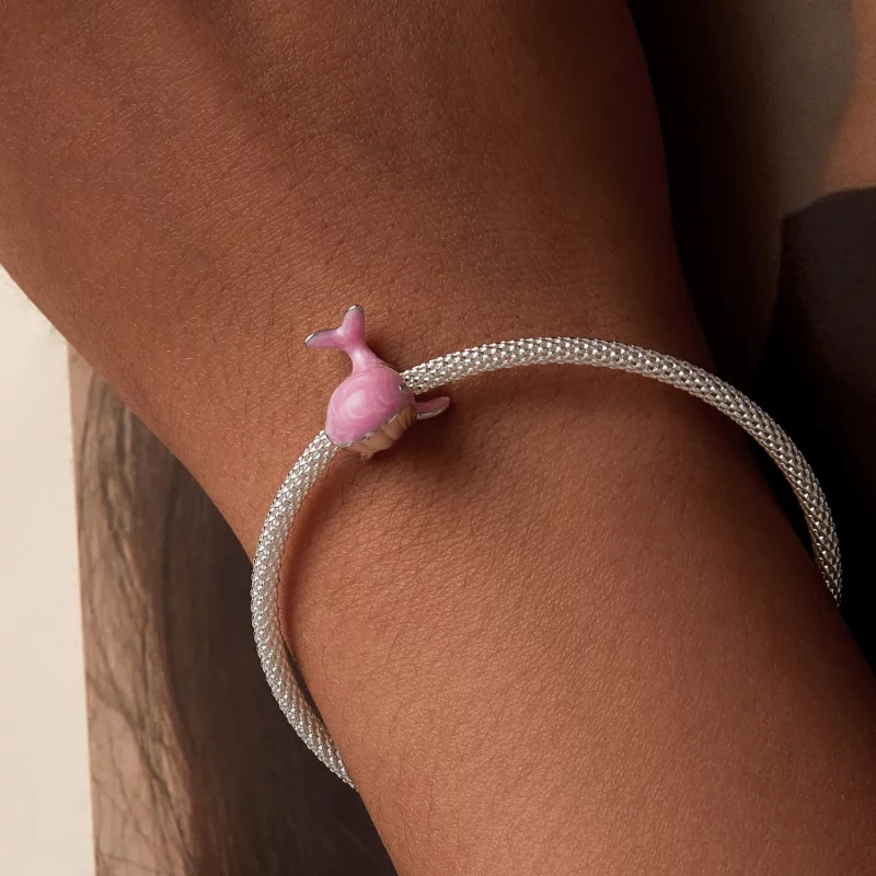 (afbeelding voor) PANDORA Stijl Roze Walvis Charm - SCC2707 - Bekijken 7