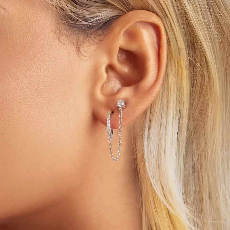 (afbeelding voor) PANDORA-stijl Exquisite Oorbellen - SCE1678-A - Bekijken 5