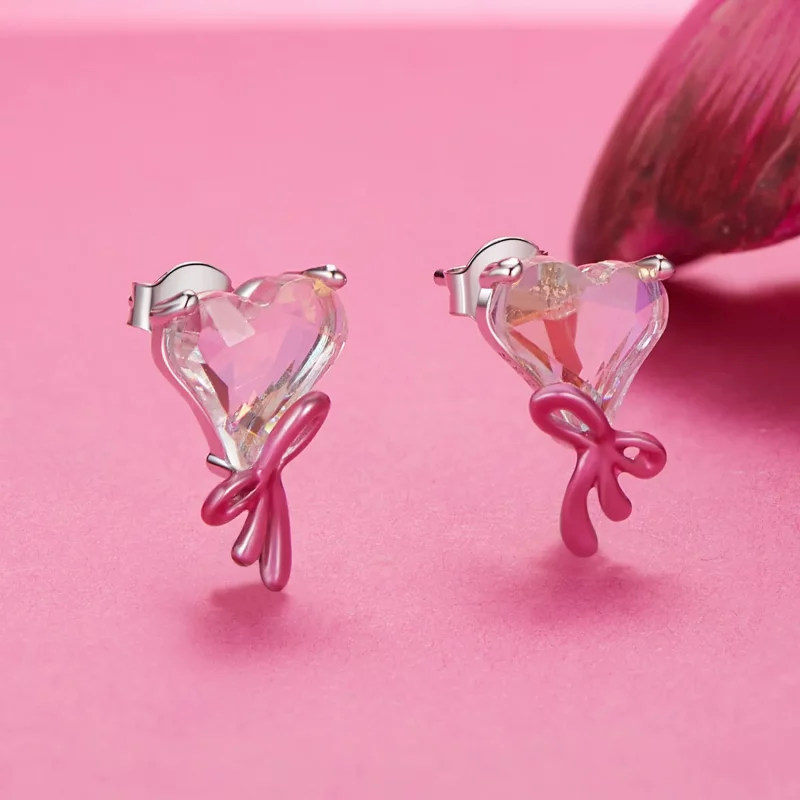 (afbeelding voor) PANDORA Stijl Love Bow Oorbellen - SCE1696 - Bekijken 2