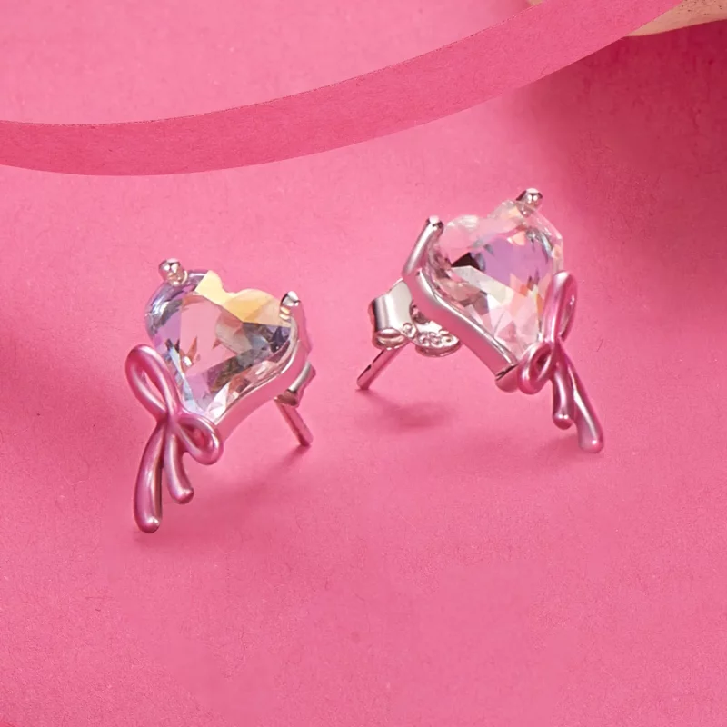 (afbeelding voor) PANDORA Stijl Love Bow Oorbellen - SCE1696 - Bekijken 3