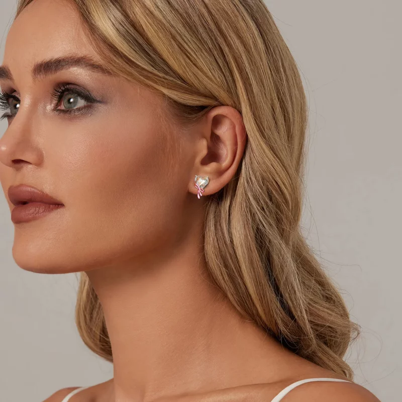 (afbeelding voor) PANDORA Stijl Love Bow Oorbellen - SCE1696 - Bekijken 6